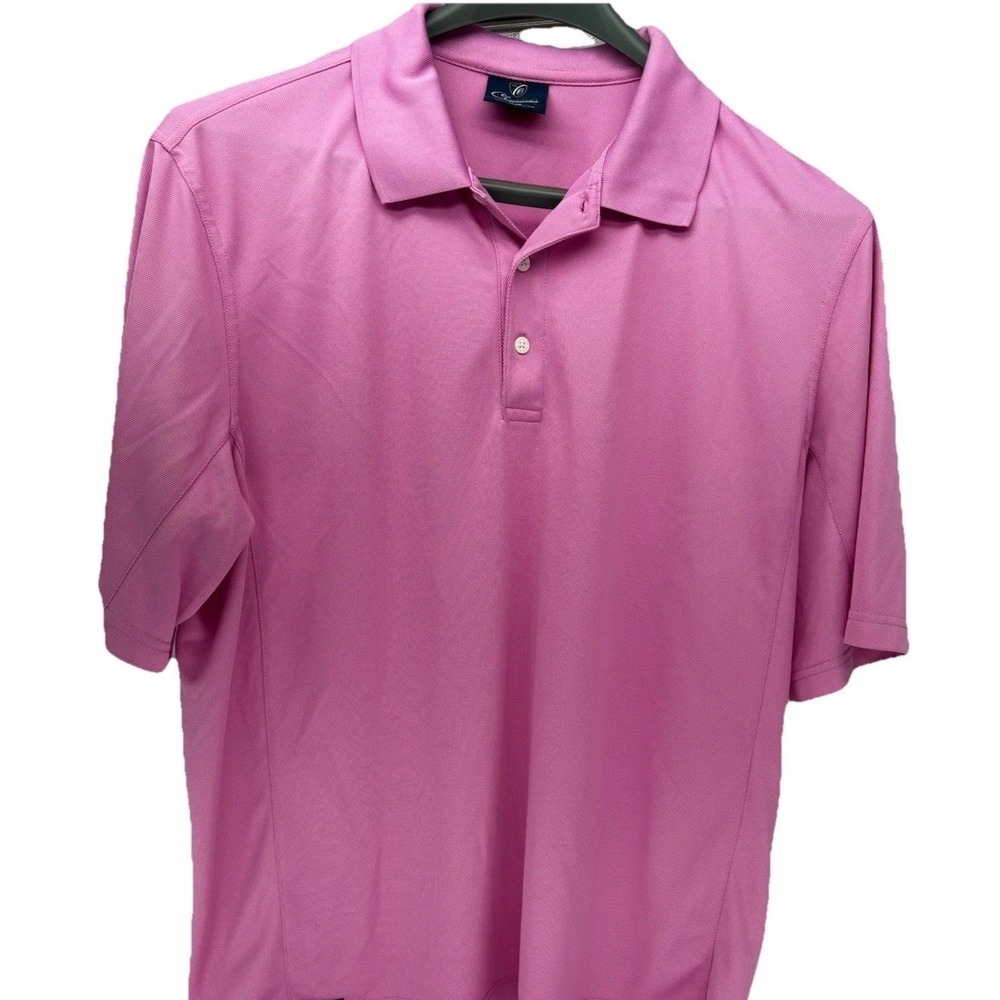 Cleveland Classics Polo Shirt Mens XL Pink Collared Short Sleeve
